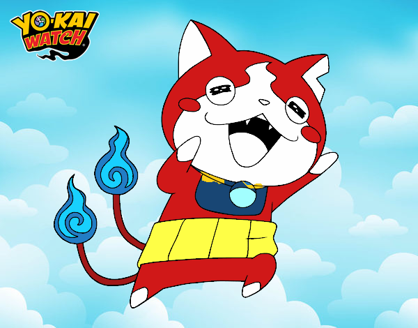 Jibanyan super feliz