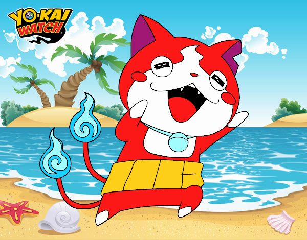 Jibanyan super feliz