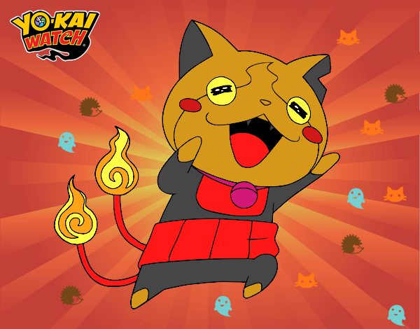 Jibanyan super feliz