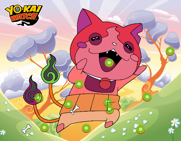 Jibanyan super feliz