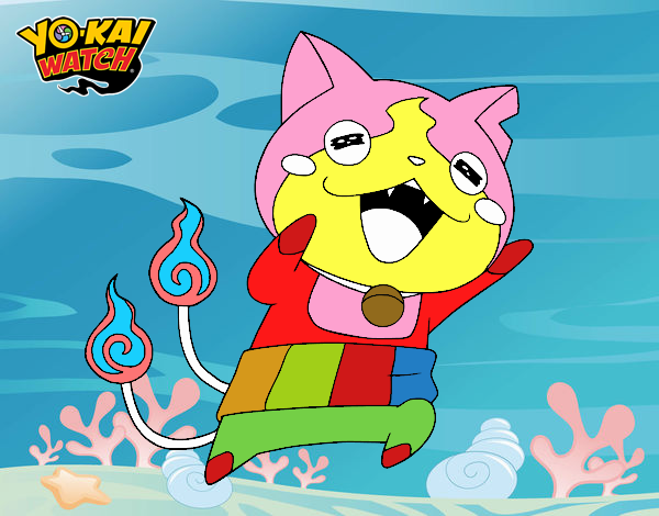 Jibanyan super feliz