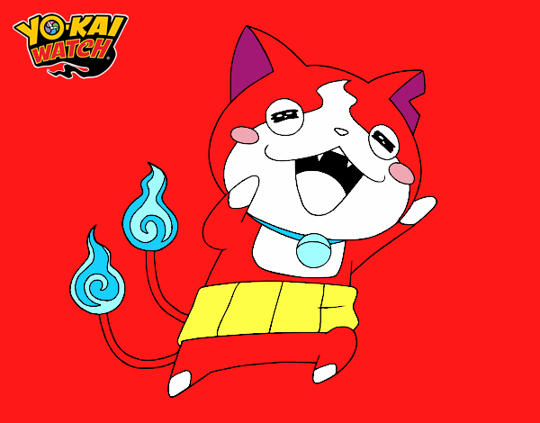 Jibanyan super feliz