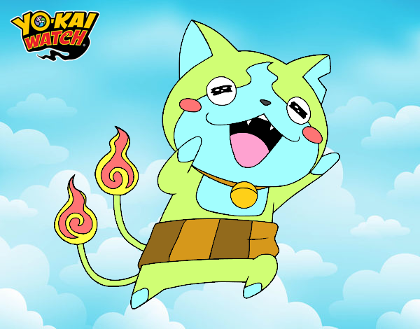 Jibanyan super feliz