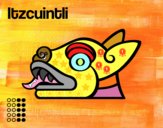 Dibujo Los días aztecas: el perro Itzcuintli pintado por Simon2016
