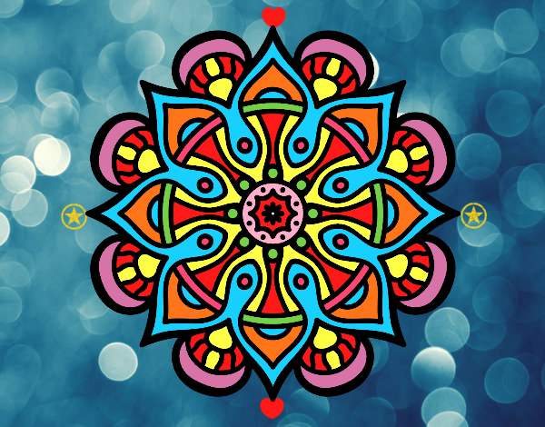 Dibujo Mandala mundo árabe pintado por gracee