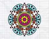 Dibujo Mandala mundo lejano pintado por jennifer2