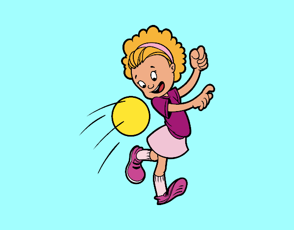 Niña con balón