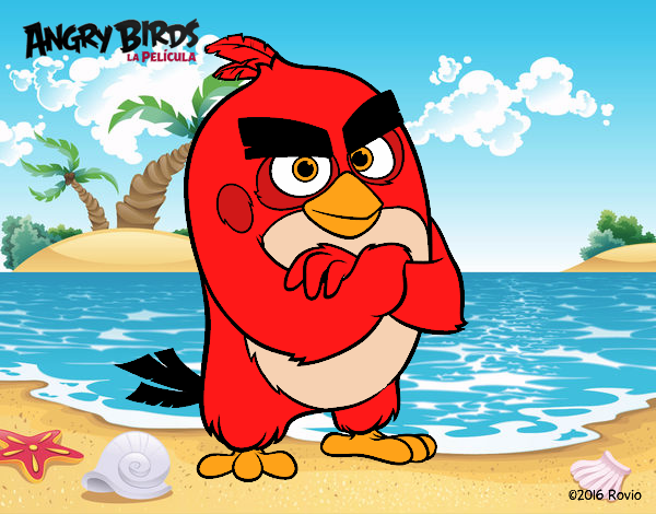 Red personaje de Angry Birds la peli