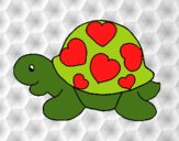 Tortuga con corazones