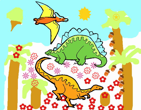 Tres clases de dinosaurios