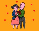 Abuelos enamorados