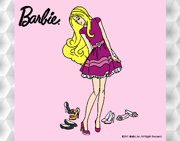 Barbie y su colección de zapatos