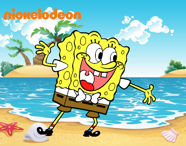 Bob Esponja saludando