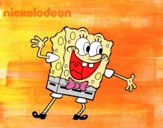 Bob Esponja saludando