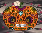 Calabaza del día de los muertos 