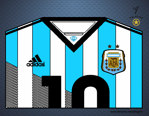 Camiseta del mundial de fútbol 2014 de Argentina