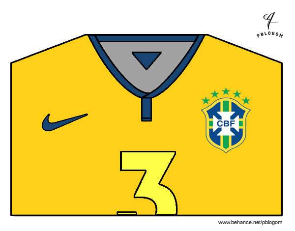 Camiseta del mundial de fútbol 2014 de Brasil