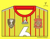 Camiseta del mundial de fútbol 2014 de España