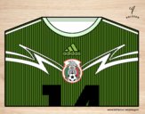 Camiseta del mundial de fútbol 2014 de México