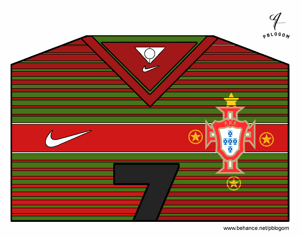 Camiseta del mundial de fútbol 2014 de Portugal