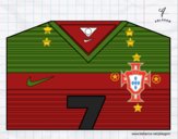 Camiseta del mundial de fútbol 2014 de Portugal