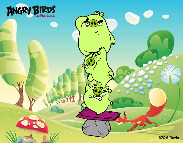 Cerdos verdes de Angry Birds