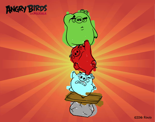 Cerdos verdes de Angry Birds