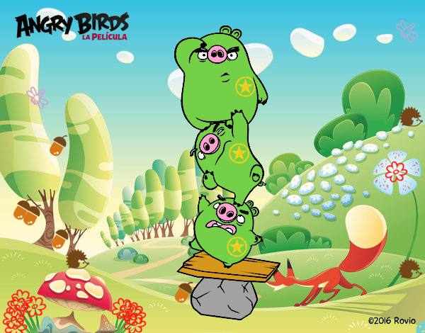 Cerdos verdes de Angry Birds