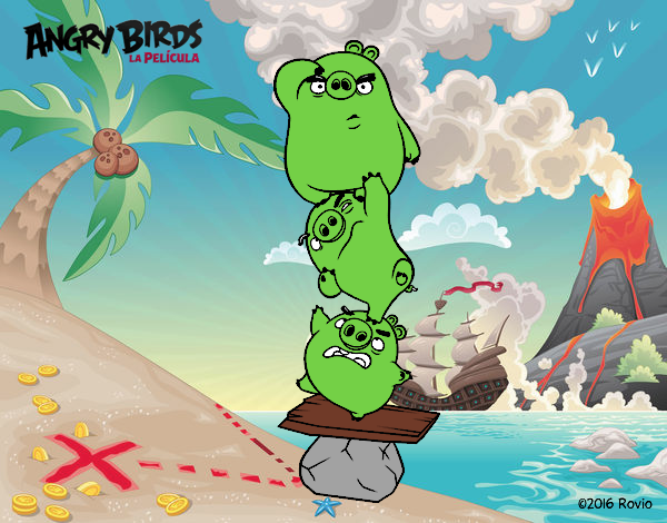 Cerdos verdes de Angry Birds