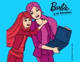 Dibujo El nuevo portátil de Barbie pintado por amalia