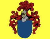 Escudo de armas y casco