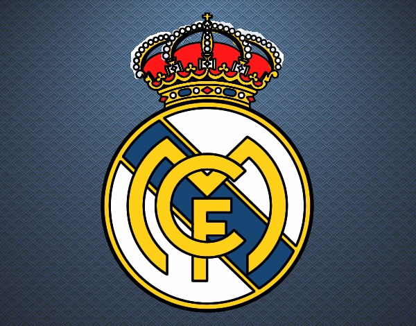 Dibujo Escudo del Real Madrid C.F. pintado por brendibu