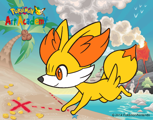 Fennekin corriendo