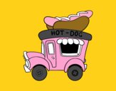 Food truck de perritos calientes