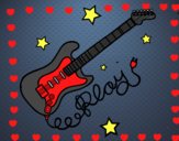 Guitarra y estrellas