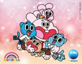 Gumball y amigos contentos