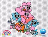 Gumball y amigos contentos