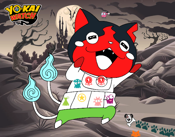 Jibanyan super feliz