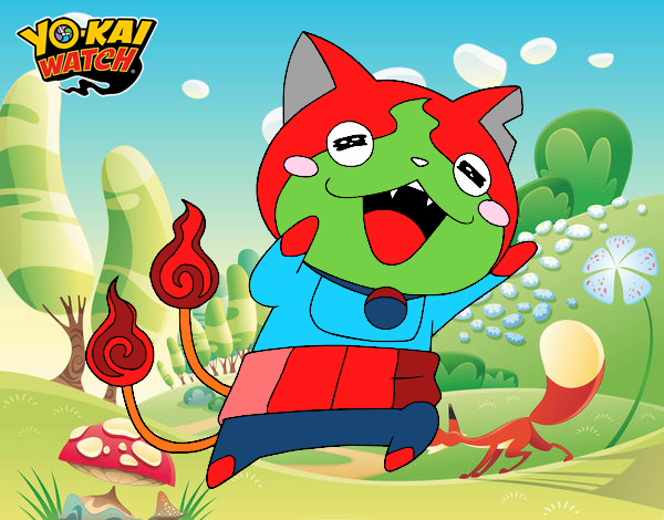 Jibanyan super feliz