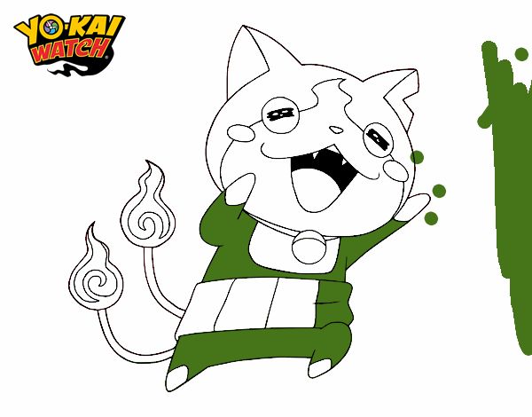 Jibanyan super feliz