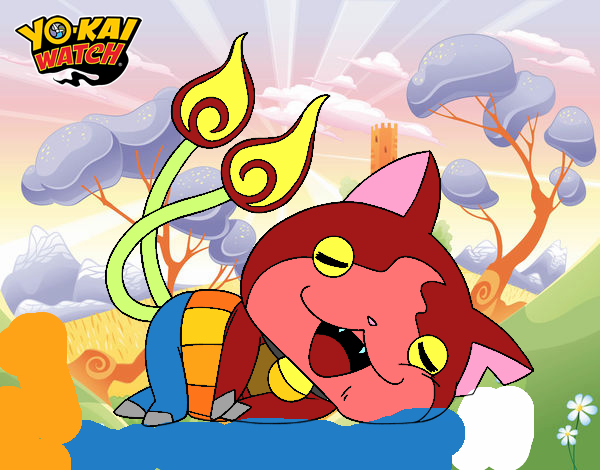 Jibanyan tumbado