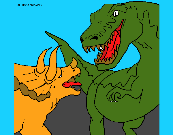 Lucha de dinosaurios