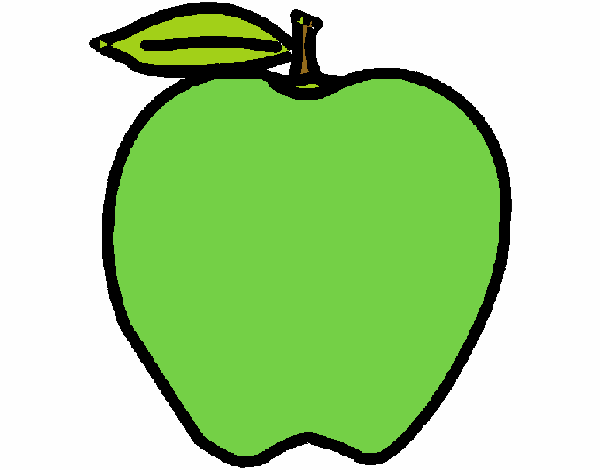Dibujo manzana pintado por R2016