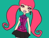 Dibujo Monster High Draculaura pintado por camilupci