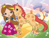 Princesa y unicornio