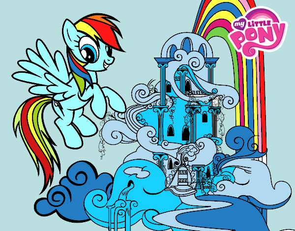 Rainbow Dash en su palacio