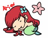 Sirenita chibi durmiendo