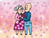 Abuelos enamorados