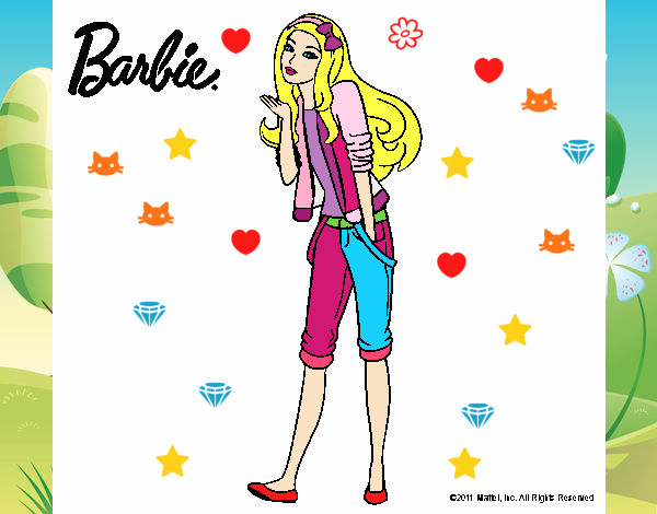 Barbie con look casual