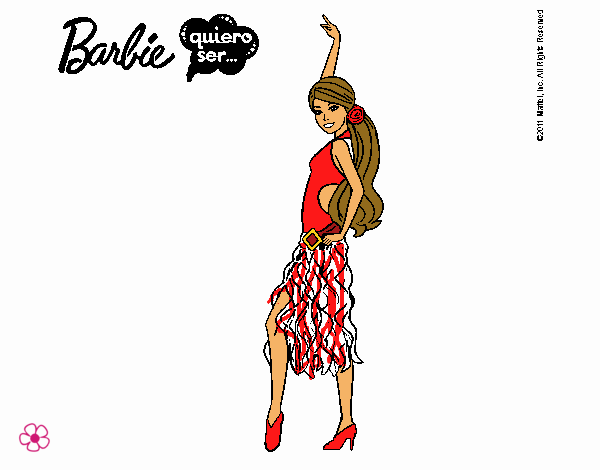 barbie bailando sevillanas